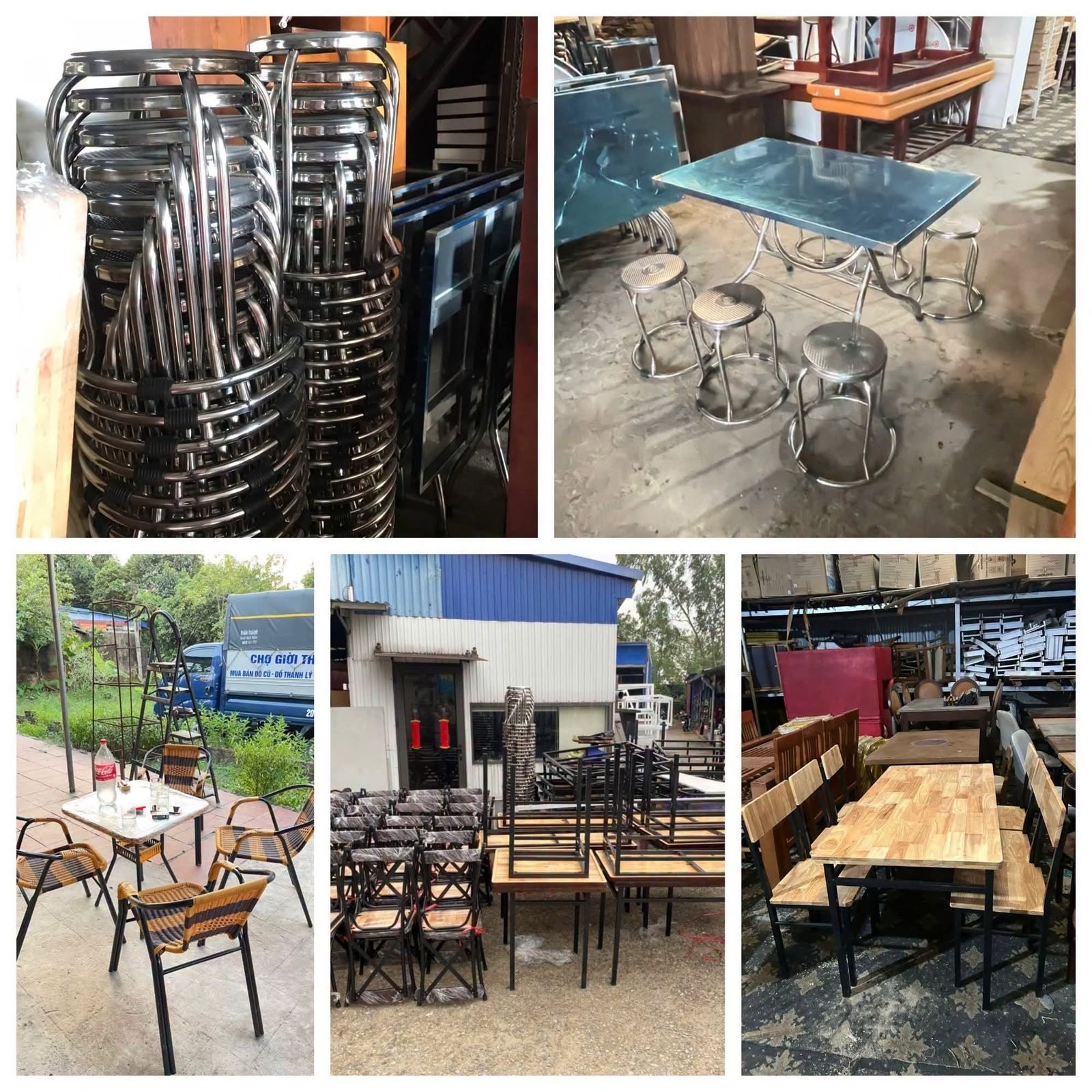 Bàn ghế café cũ cho quán mới mở