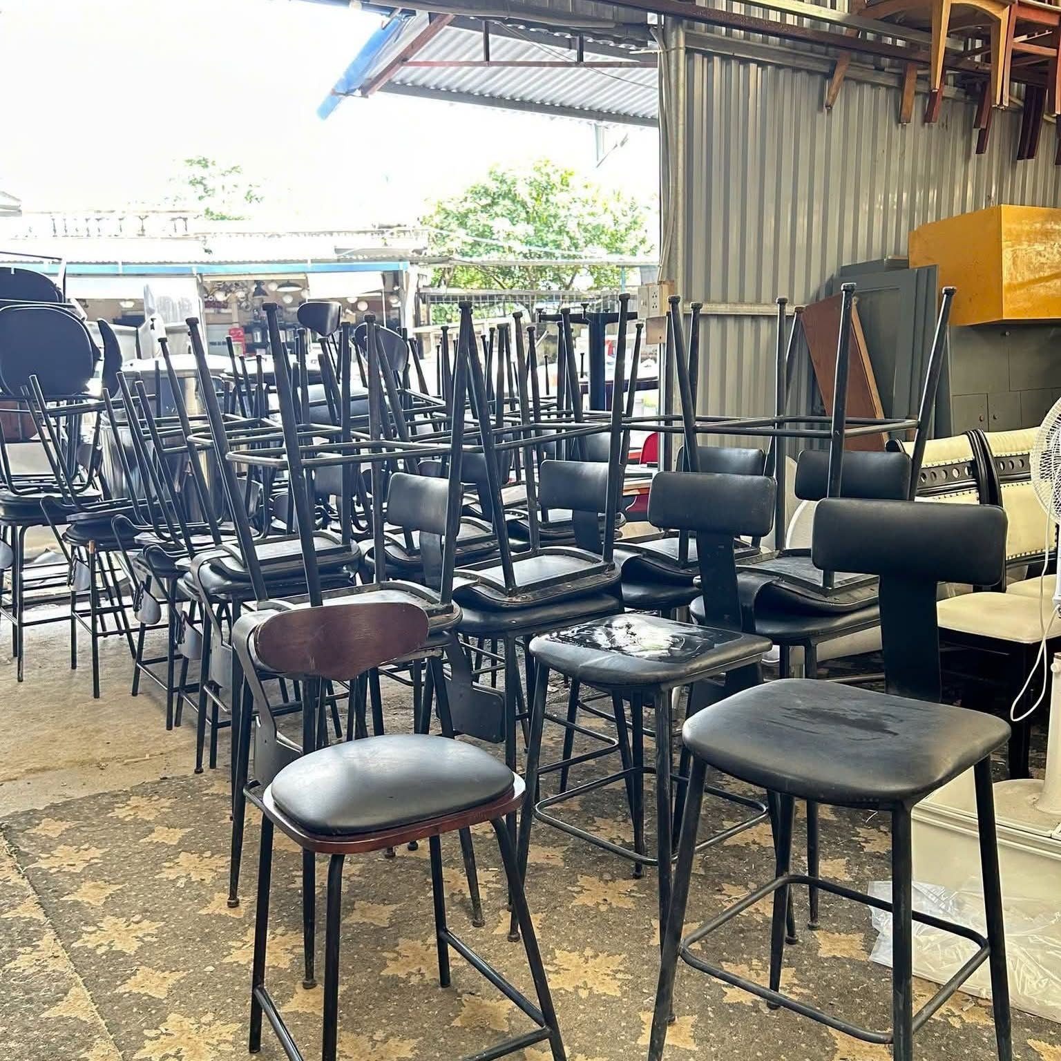 Ghế bar cao cũ cho quầy bar, quầy pha chế